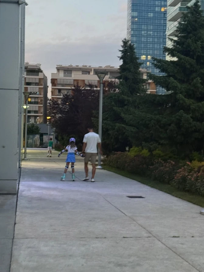 Novak Đoković sa ćerkom Tarom u Beogradu