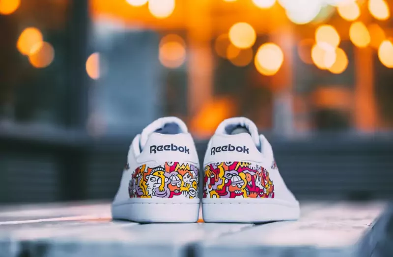 Reebok z grafiką Noriaki wykonaną przez Snaker Boyz