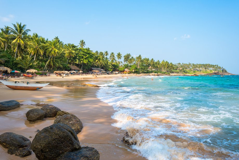 Plaża w Tangalle, południowa prowincja Sri Lanki