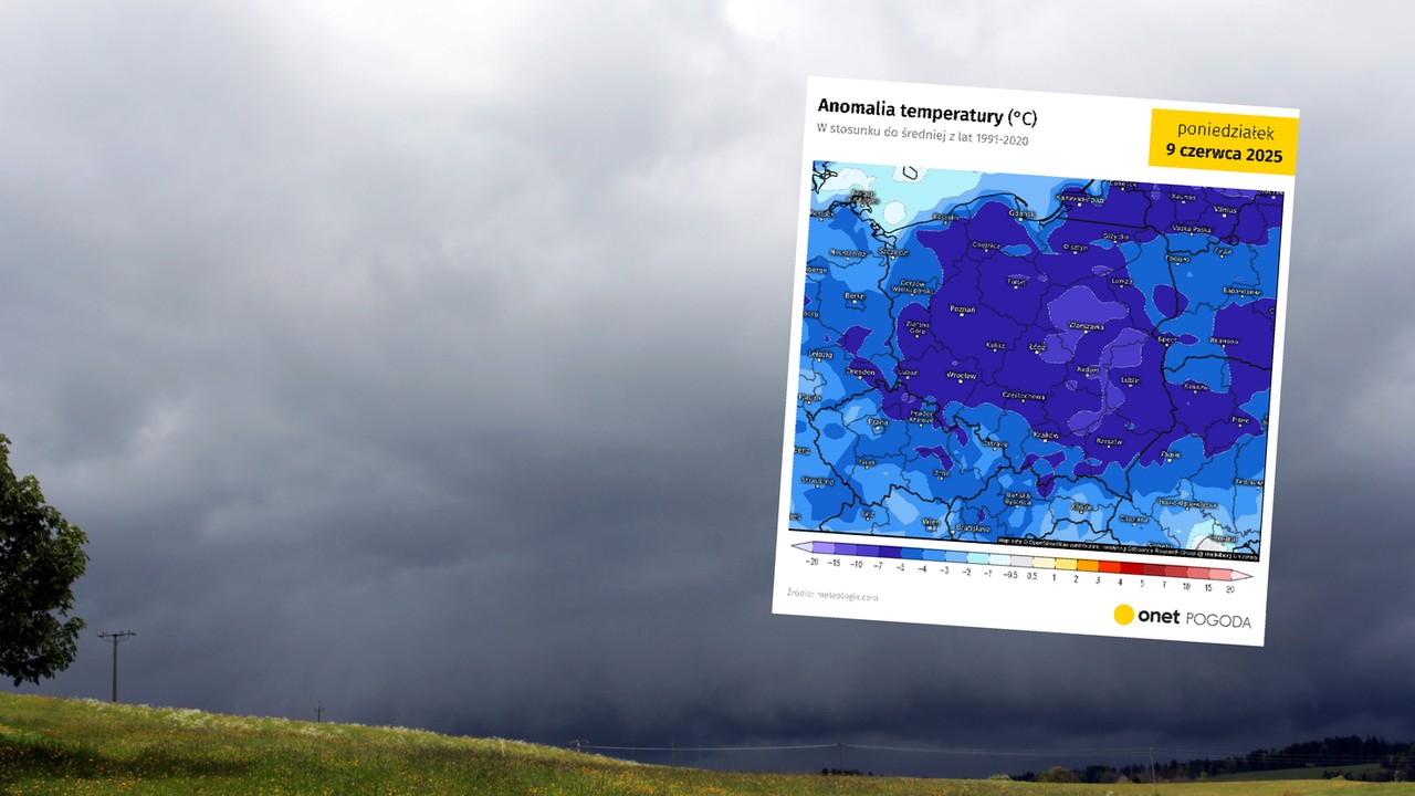 Fala chłodu nieuchronnie zbliża się do Polski. choćby 10 st. C zimniej niż wynika z normy