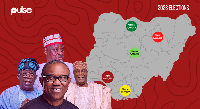 5 states that could determine Nigeria’s next president.