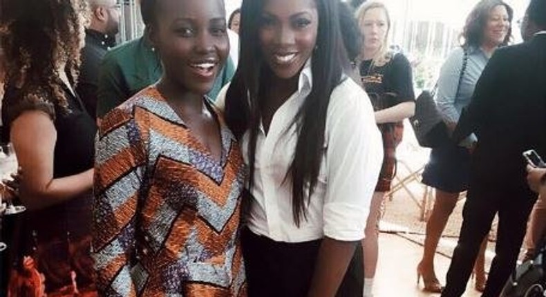 Tiwa Savage and Lupita Nyong' O