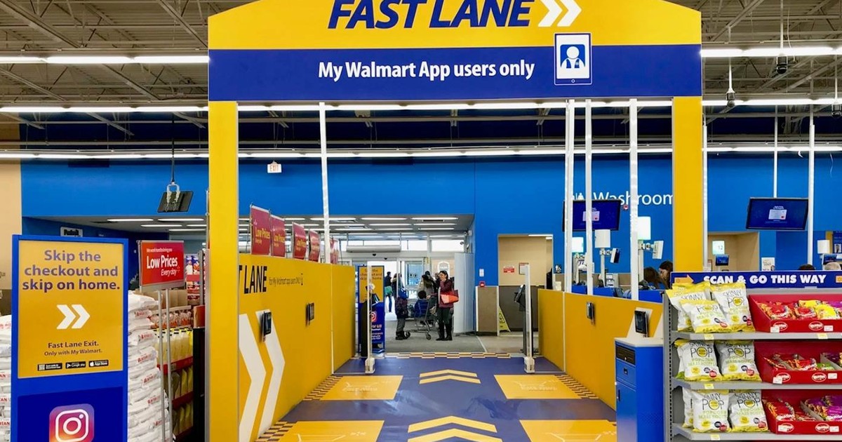 Walmart built an Amazon Go-style 'fast lane' that allows customers to ...