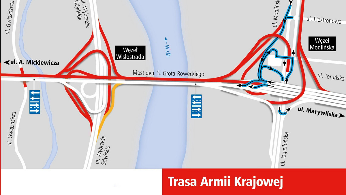 Pogoda sprzyja, więc budowlańcy w stolicy nadal prowadzą remonty. Zlikwidowane zostanie rondo na Bemowie, zamknięta będzie kolejna łącznica Wisłostrady z Trasą AK, a otwarty jeden z wiaduktów nad nią. Podpowiadamy, gdzie w najbliższych dniach zmieni się organizacja ruchu.