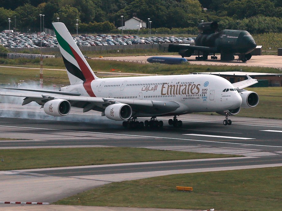 Emirates' Airbus A380.