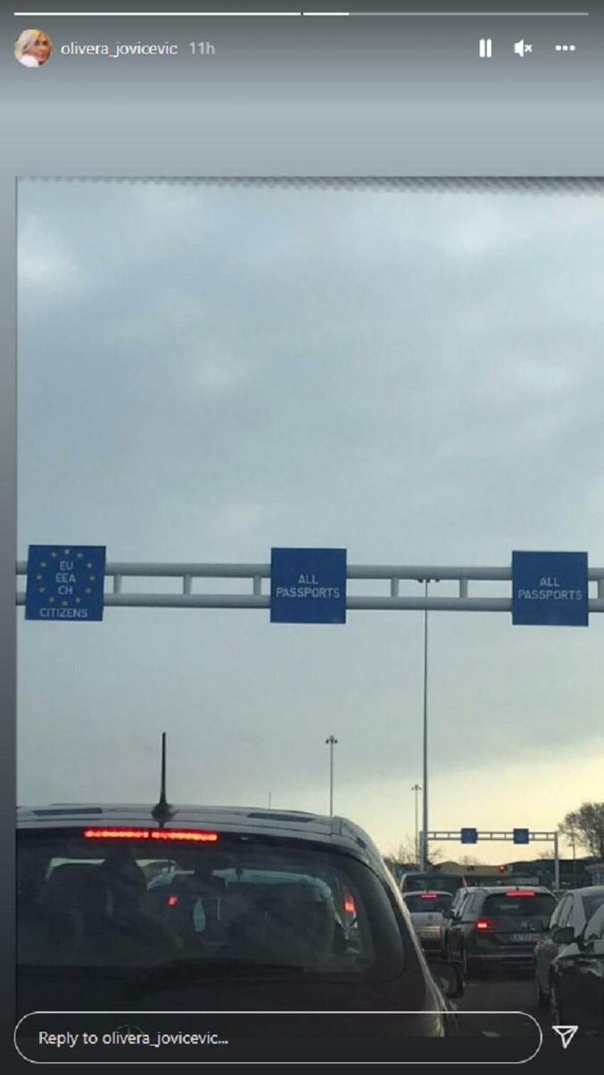 Olivera Jovićević, objava na Instagramu