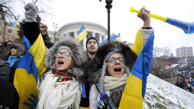 UKRAINE EU PROTESTS