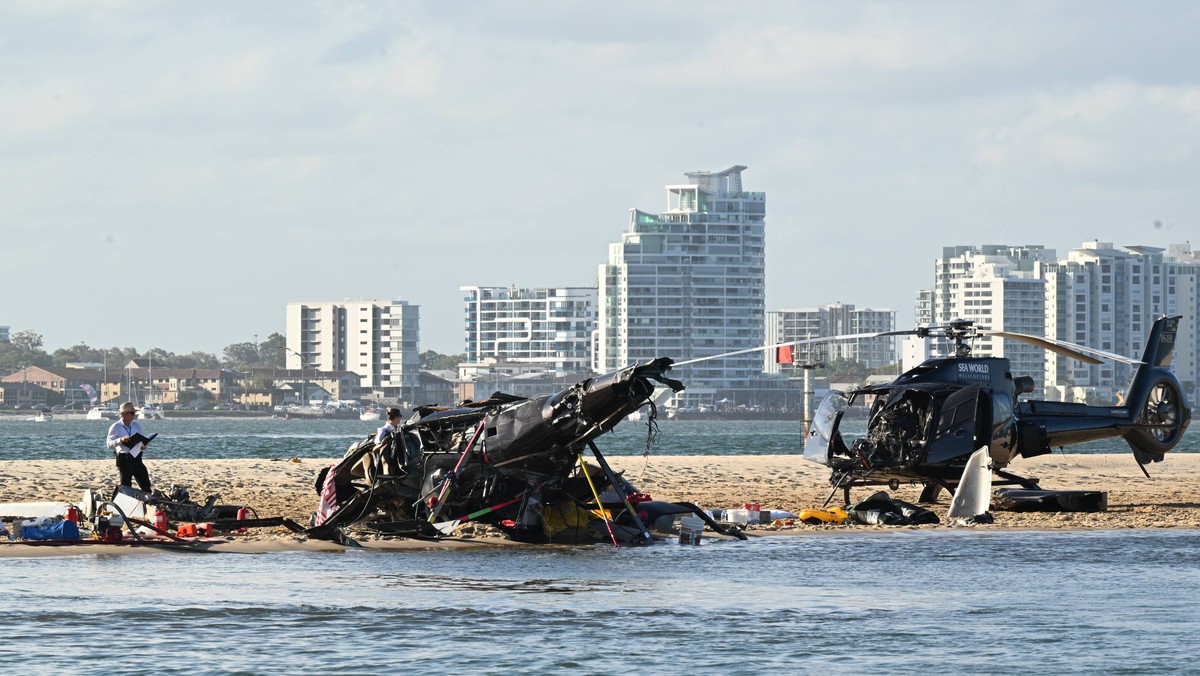 Zderzenie dwóch helikopterów w Australii. Są ofiary