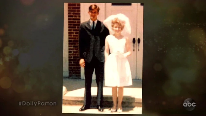 Doli Parton i Karl Tomas Din na venčanju