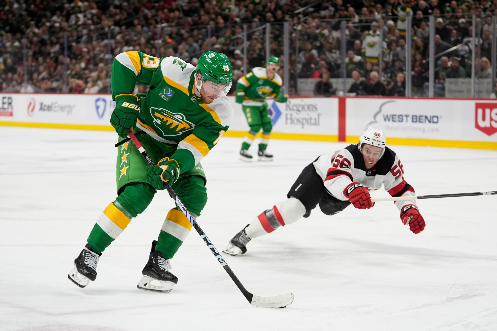 NHL zápas: New Jersey Devils - Minnesota Wild.