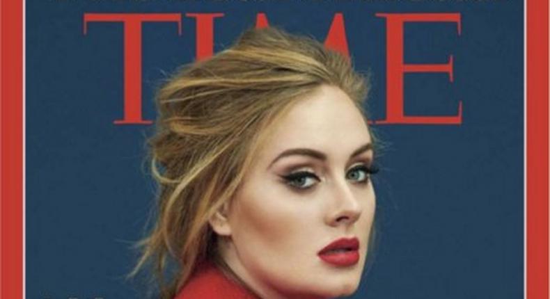 Adele on the cover of Time magazine