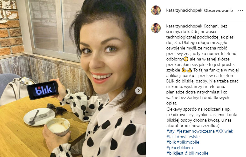 Katarzyna Cichopek na Instagramie