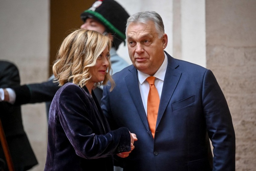 Đorđa Meloni i Viktor Orban