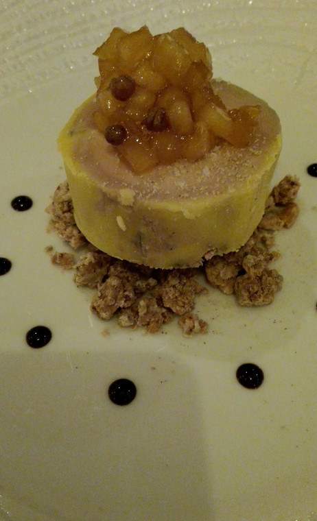 Foie Gras w restauracji Viscos w Saint-Savin