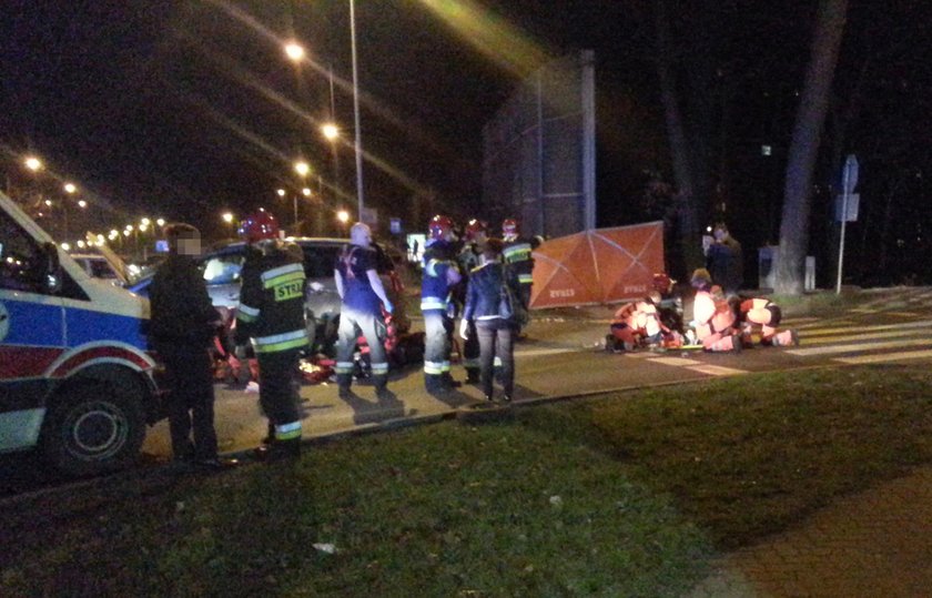 Katowice. Wypadek na skrzyżownaiu ul. Pszcyńskiej i Górniczego Stanu 