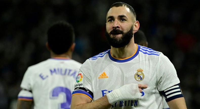 Karim Benzema scored but was substituted at half-time having just returned from injury Creator: JAVIER SORIANO