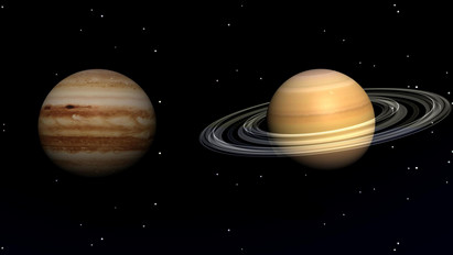 Ritka jelenség: decemberben nagyon közel kerül egymáshoz a Jupiter és a Szaturnusz, szabad szemmel is látható lesz