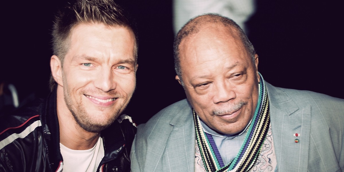 Adam Sztaba i Quincy Jones