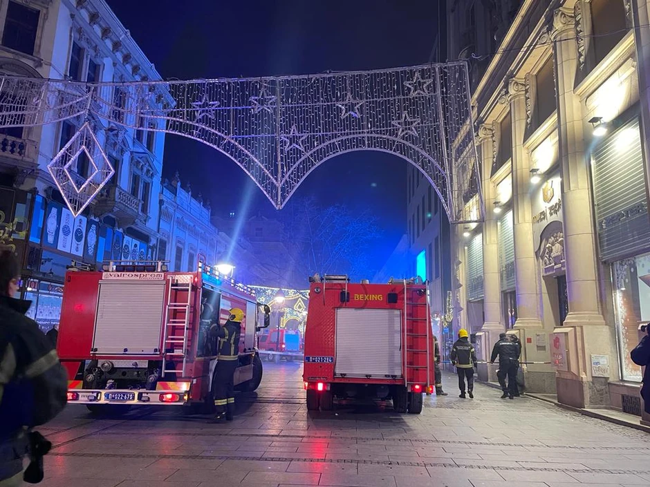 Požar u Knez Mihailovoj ulici