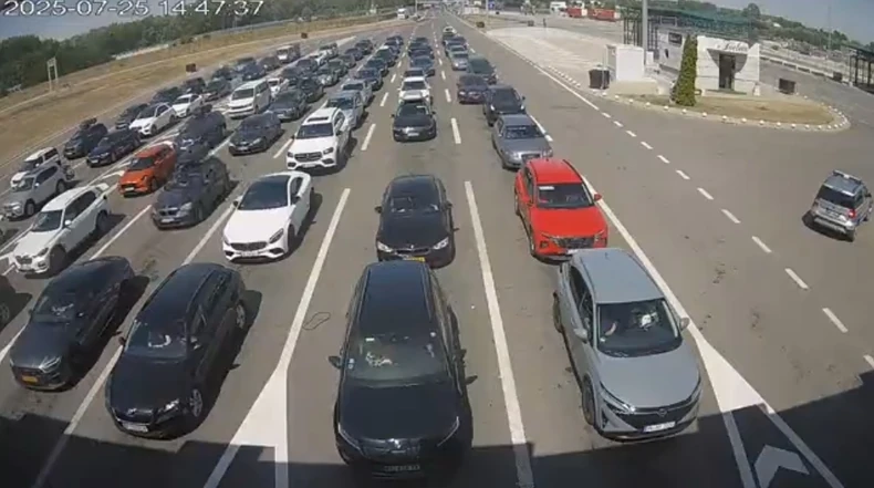 Granični prelaz Horgoš, izlaz iz Srbije