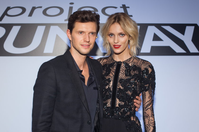 Anja Rubik i Sasha Knezevic w Project Runway