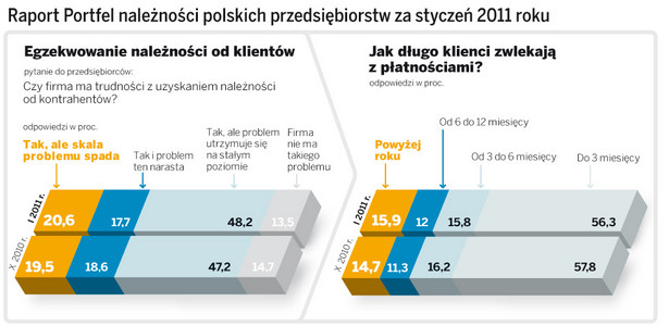 Raport Portfel należności polskich przedsiębiorstw za styczeń 2011 roku