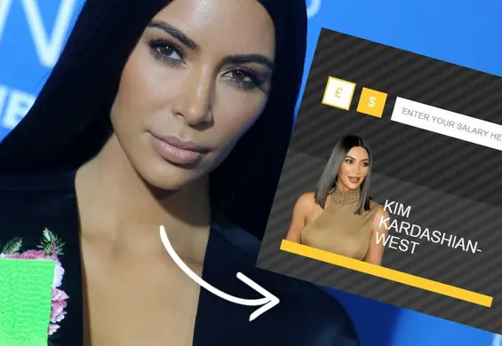 Ten kalkulator pokazuje, ile czasu potrzeba Kim Kardashian, żeby zarobiła twoją pensję