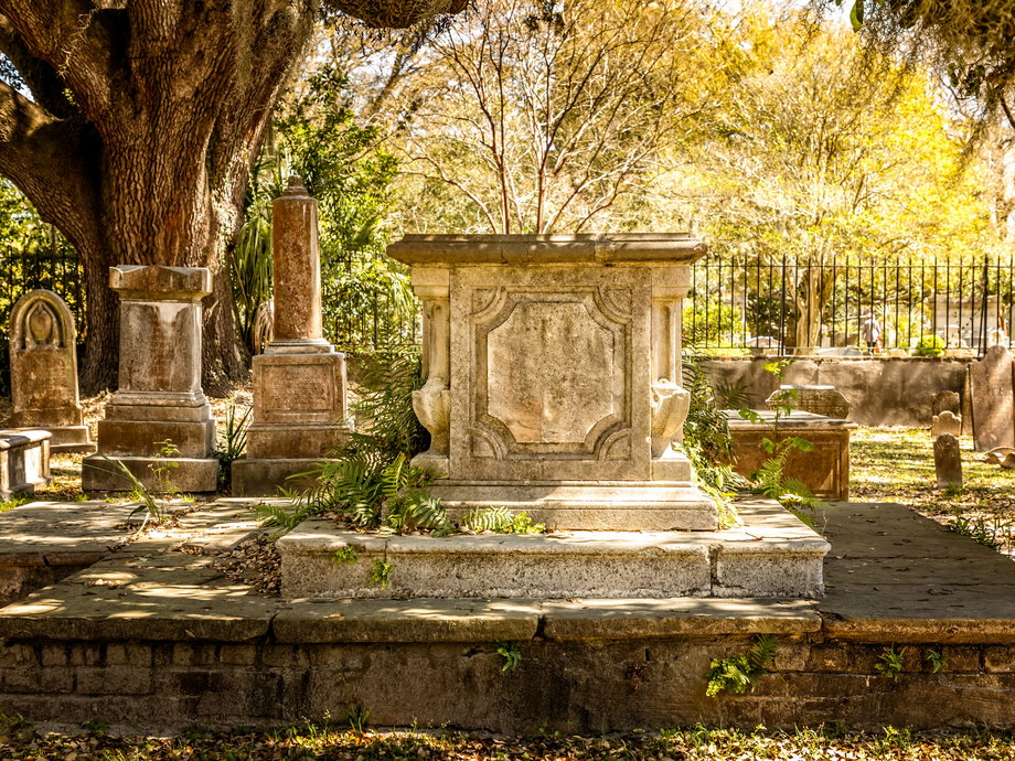 Cmentarz w Charleston, USA.