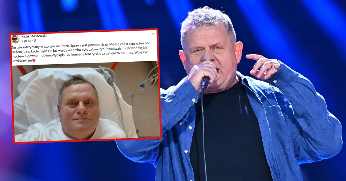 Kazik Staszewski w szpitalu. Lider Kultu na OIOM-ie. "Sprawa jest poważniejsza"