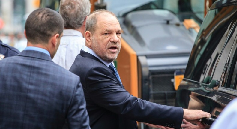 Harvey Weinstein, seen here in October 2018 after his last court appearance in Manhattan, will be back before a judge to demand a dismissal of the sex assault charges against him