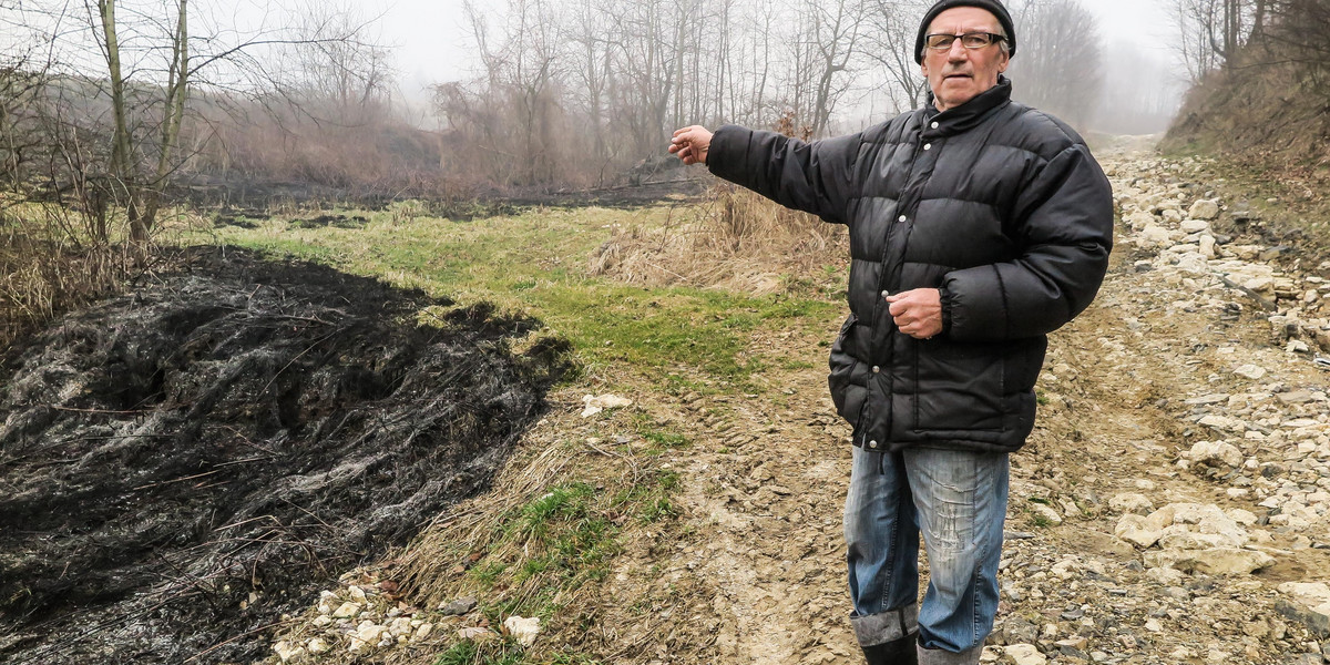 Rolnik nie może dojechać na własne pole