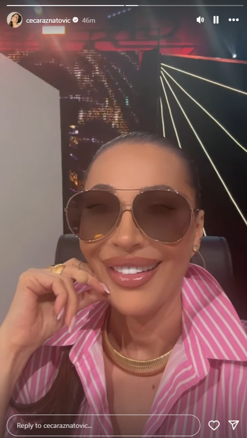 Ceca na snimanju "Zvezde Granda"