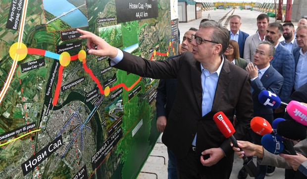  Aleksandar Vučić  radovi na Fruškogorskon koridoru   