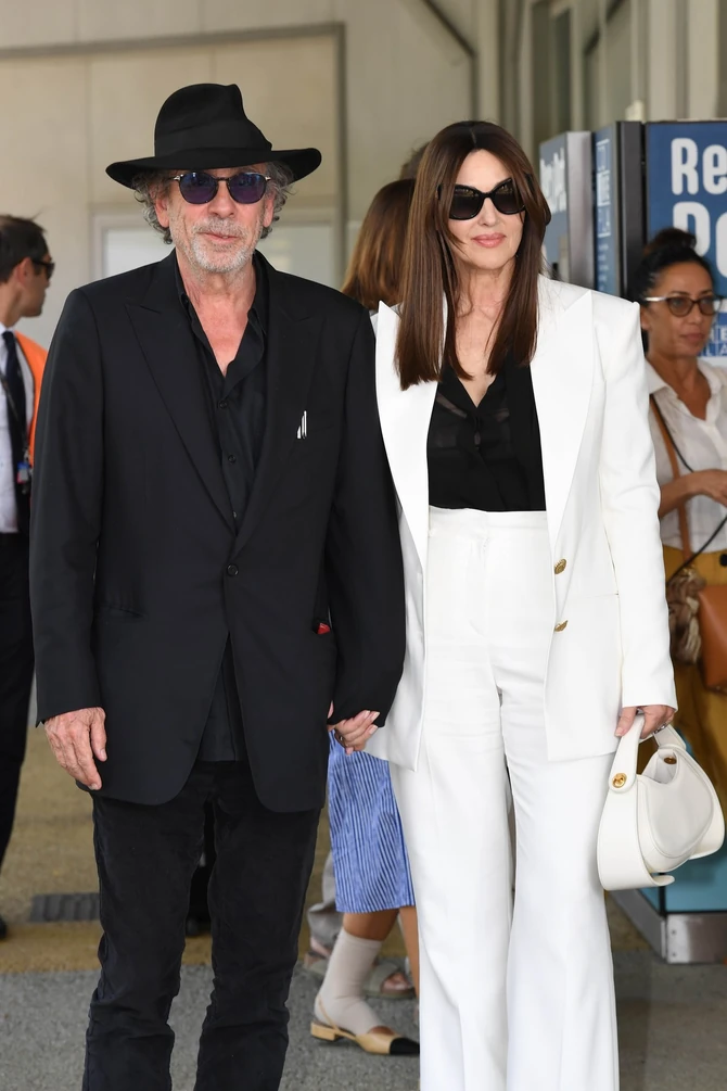 Monica Bellucci dhe Tim Burton në Venecia