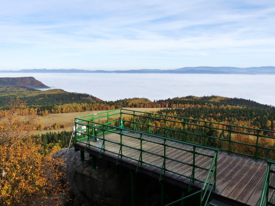 Widok ze schroniska Na Szczelińcu