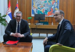 Sastanak Đuro Macut, Aleksandar Vučić, Miloš Vučević