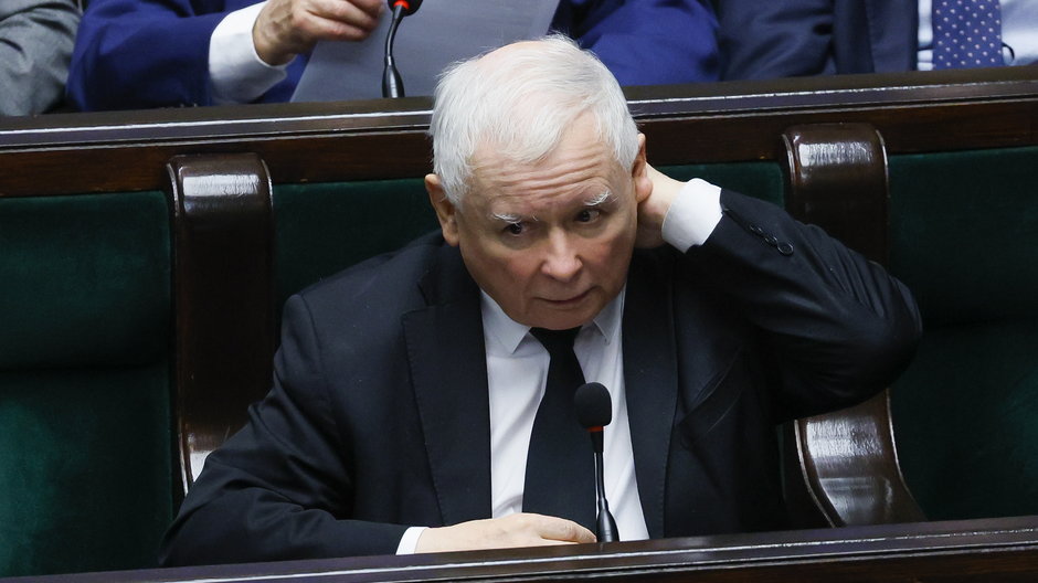 Jarosław Kaczyński w Sejmie