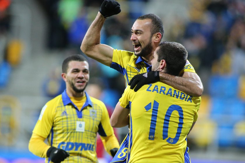 Pilka nozna. Ekstraklasa. Arka Gdynia - Wisla Krakow. 26.11.2018