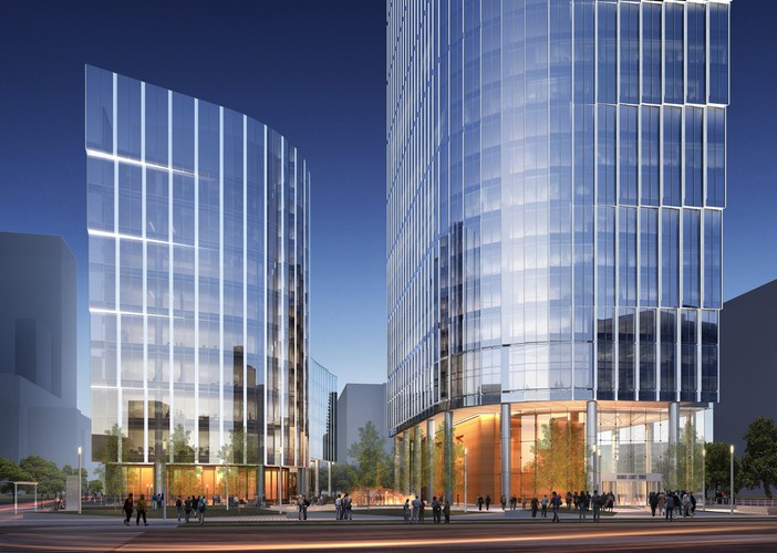 Jeśli wszystko pójdzie zgodnie z planem, Mennica Legacy Tower zostanie oddana do użytku w III kwartale 2019 roku. Niższy biurowiec ma być gotowy pod koniec 2018 roku.