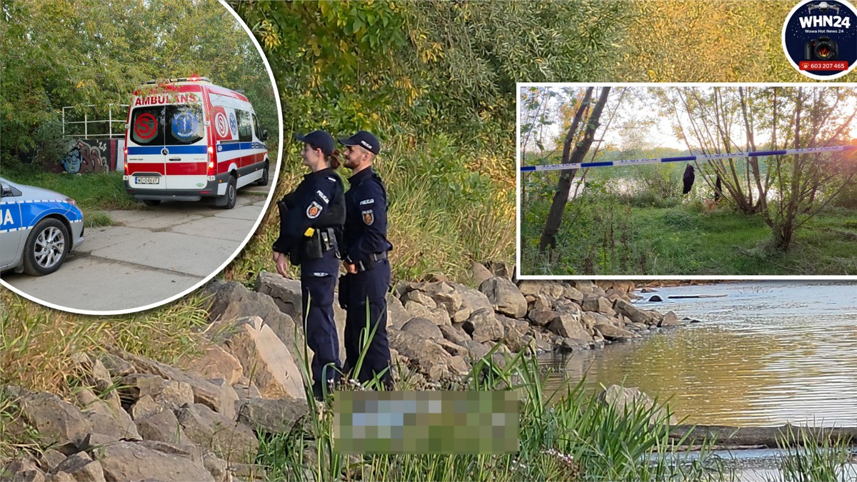 Wędkarz znalazł ciało mężczyzny w Wiśle w Warszawie