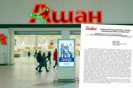 Polscy związkowcy piszą do prezesa sieci Auchan. "Wyraźny odpływ klientów"