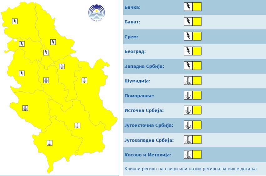 Žuti meteo alarm