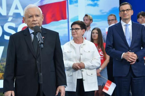 Jarosław Kaczyński, Beata Szydło, Mateusz Morawiecki
