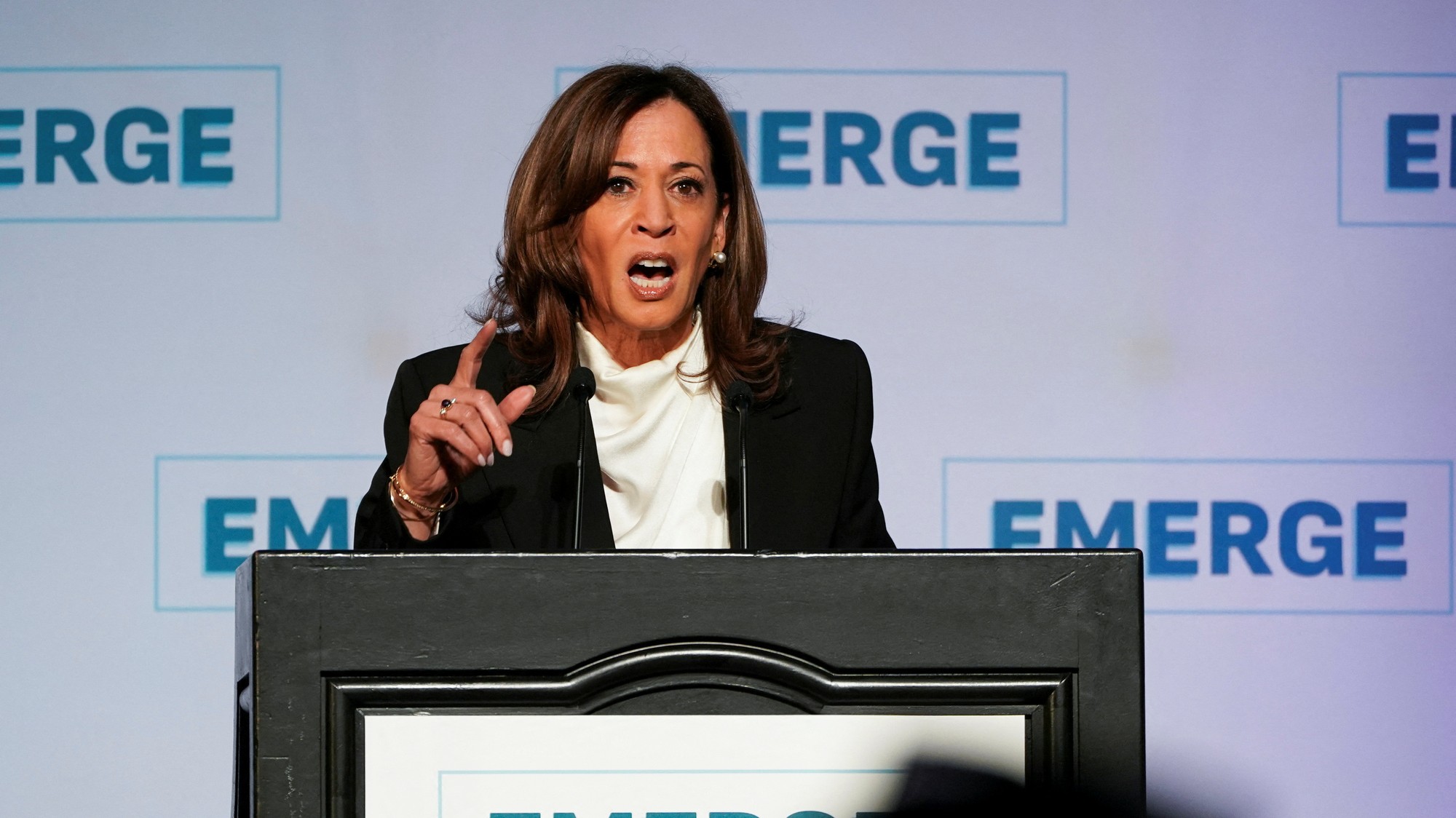 Bývalá viceprezidentka USA Kamala Harrisová, REUTERS/Jungho Kim