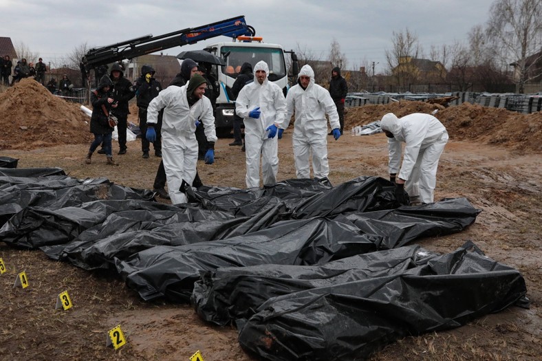 Cadavrele victimelor au fost găsite în Bokza în aprilie 2022.