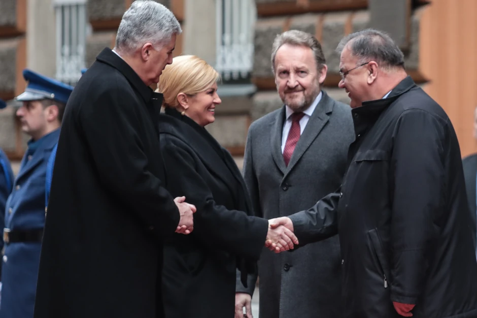 Kolinda Grabar Kitarović sa članovima Predsedništva BiH