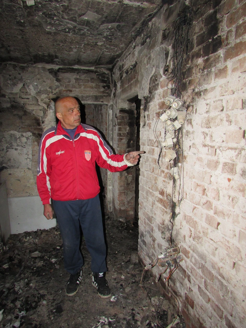 Mesto na kojem je bilo brojilo za struju