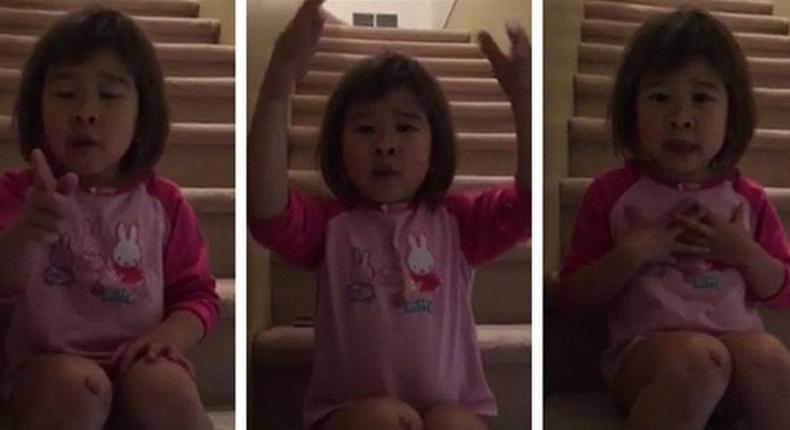 A heartwarming video went viral of a young girl pleading for her divorced parents to be friends.