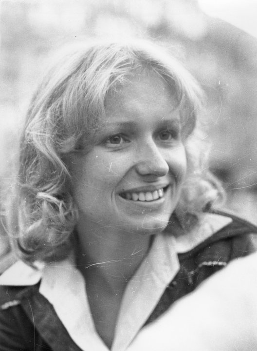 Sławomira Łozińska w 1977 r.