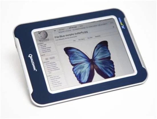Wyświetlacze Mirasol wykonane w technice IMOD mogą znaleźć zastosowanie w sprzęcie podobnym do iPada (źródło: Qualcomm)